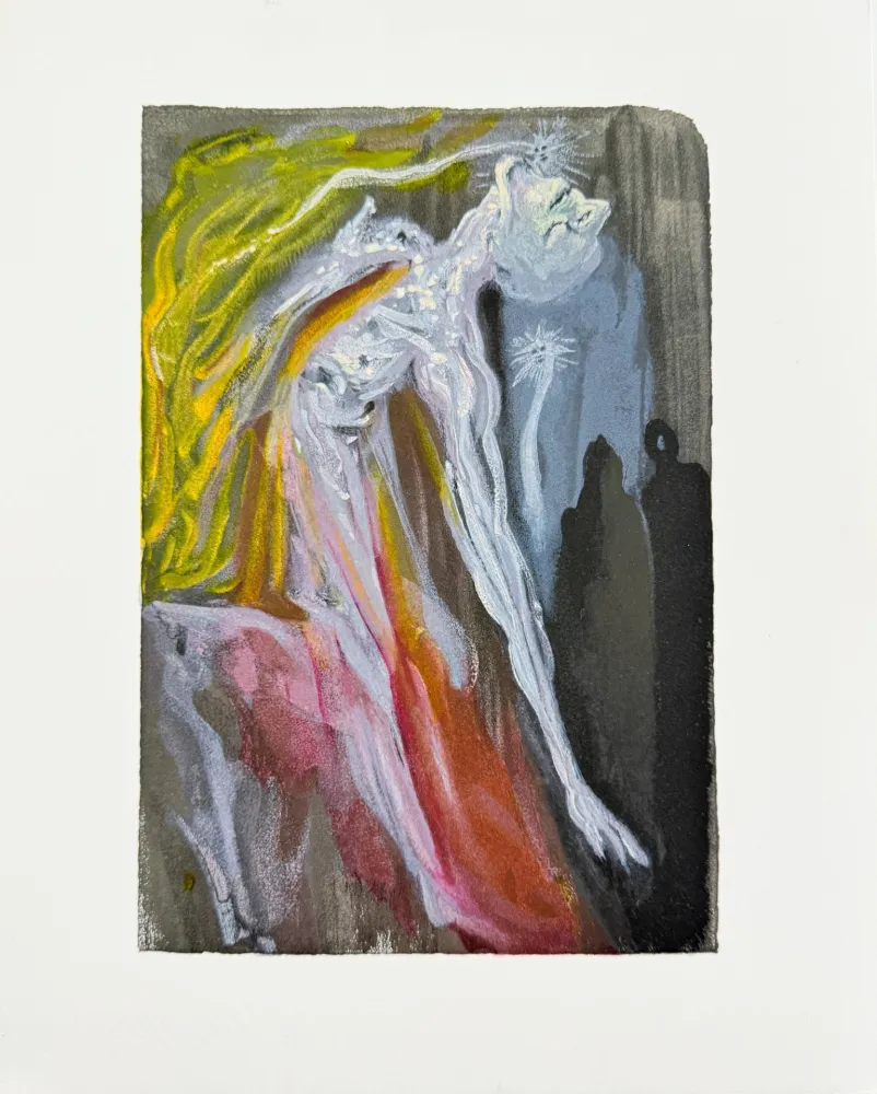 Xilogravura Dali - The Inferno, Canto 9  - The Furies