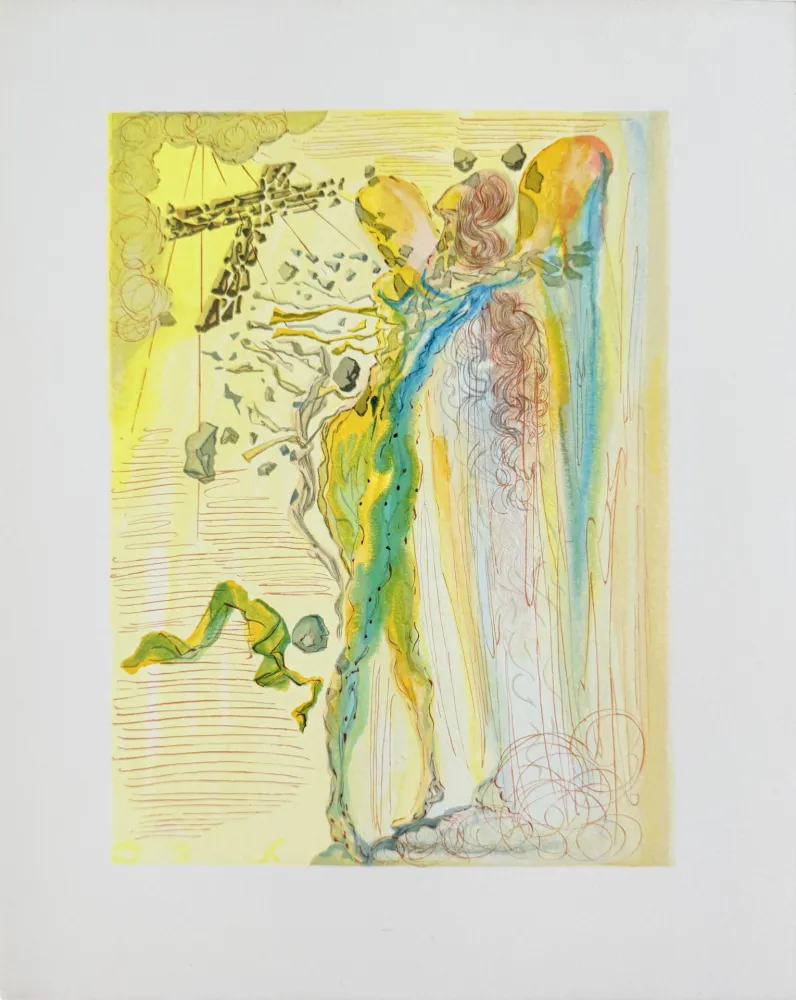 Xilogravura Dali - The Paradise, Canto 12 - L'Eclat des corps glorieux