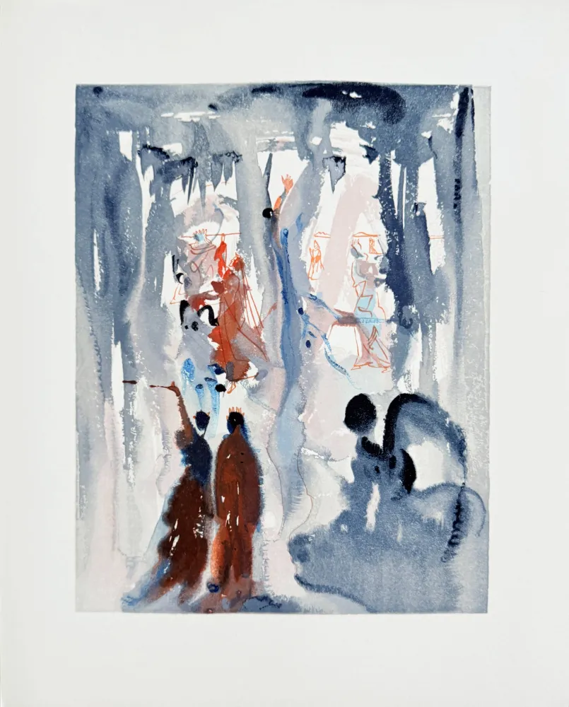 Xilogravura Dali - The Paradise, Canto 13 - Thus Was the Earth Created