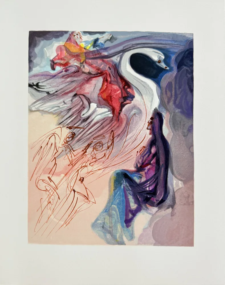 Xilogravura Dali - The Paradise, Canto 19 - The Language of the Bird