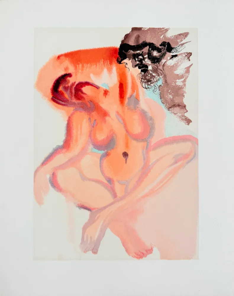 Xilogravura Dali - The Purgatory, Canto 3 - The Indolent Ones