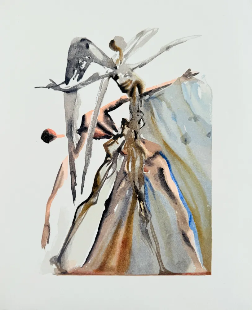 Xilogravura Dali - The Purgatory, Canto 4 - The Negligent Ones