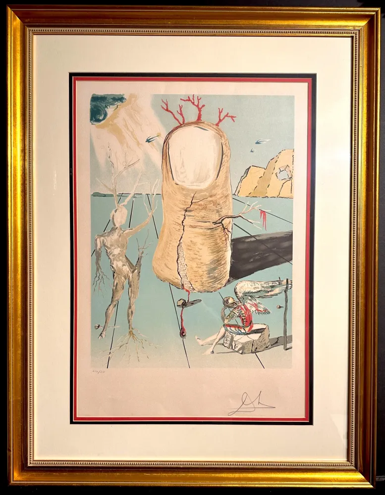 Litografia Dali - The Vision of The Angel of Cap Creus - The Thumb