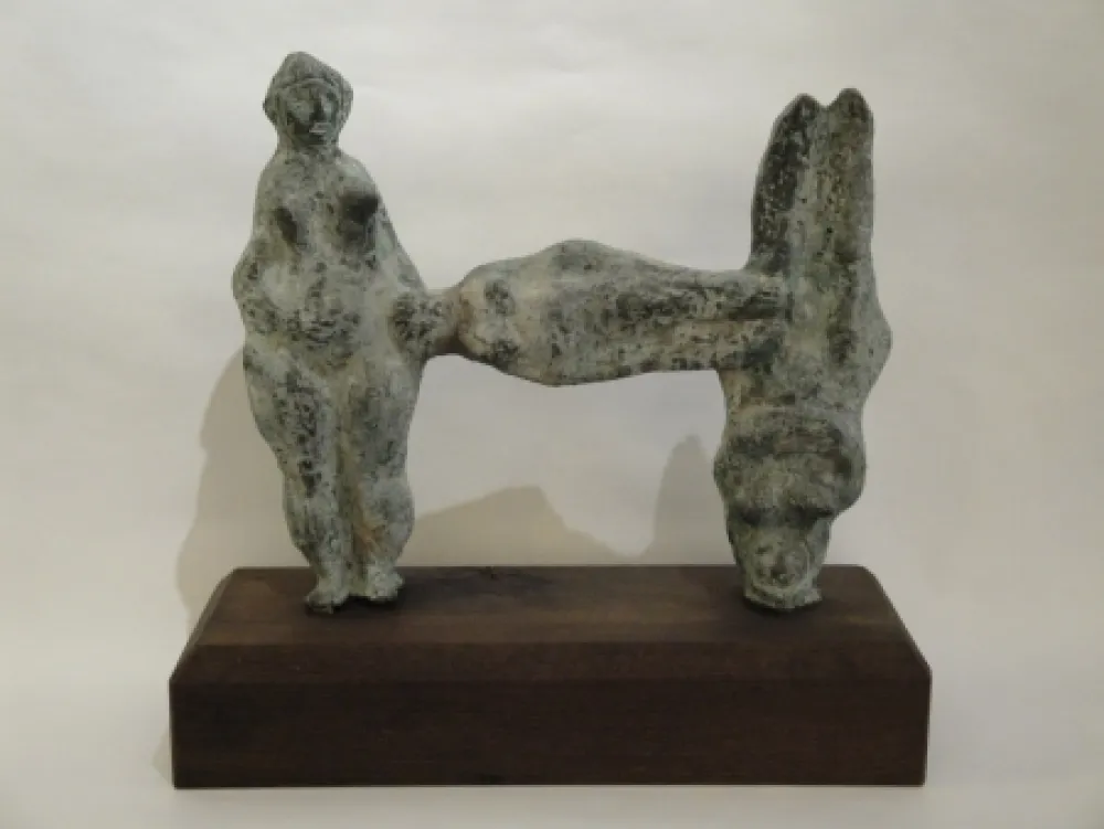 Monotipia D'altri - (Relation) 3 weibliche Figuren. 