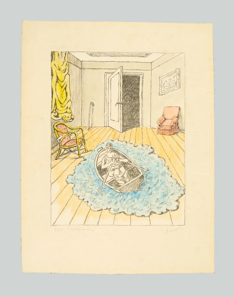 Litografia De Chirico - Il ritorno di Ulisse