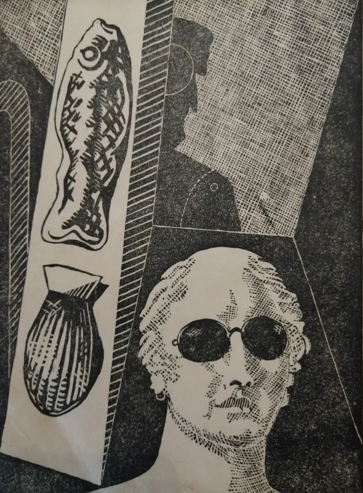 Xilogravura De Chirico - Portrait d'Apollinaire