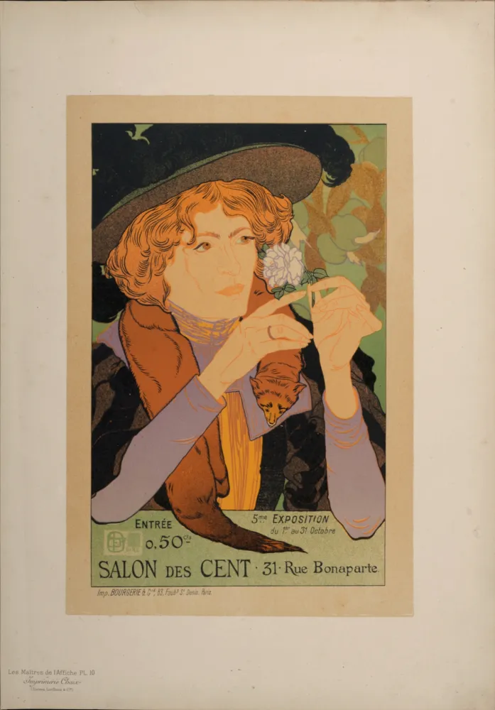 Litografia De Feure - Les Maîtres de l'Affiche : Salon des Cent, 1896