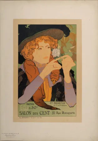 Litografia De Feure - Les Maîtres de l'Affiche : Salon des Cent, 1896