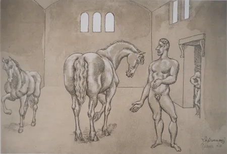 Litografia De La Fresnaye - Ecurie fantastique