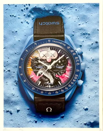 Gravura Digital De Noé - Swatch Blue Kaws