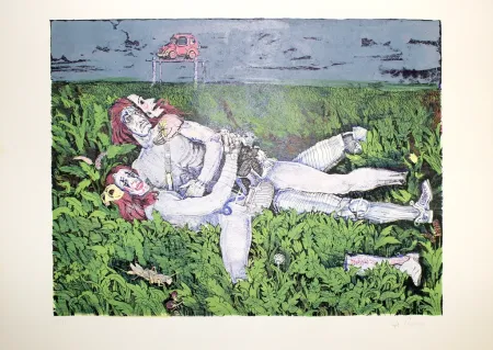 Litografia De Rosa - Couple