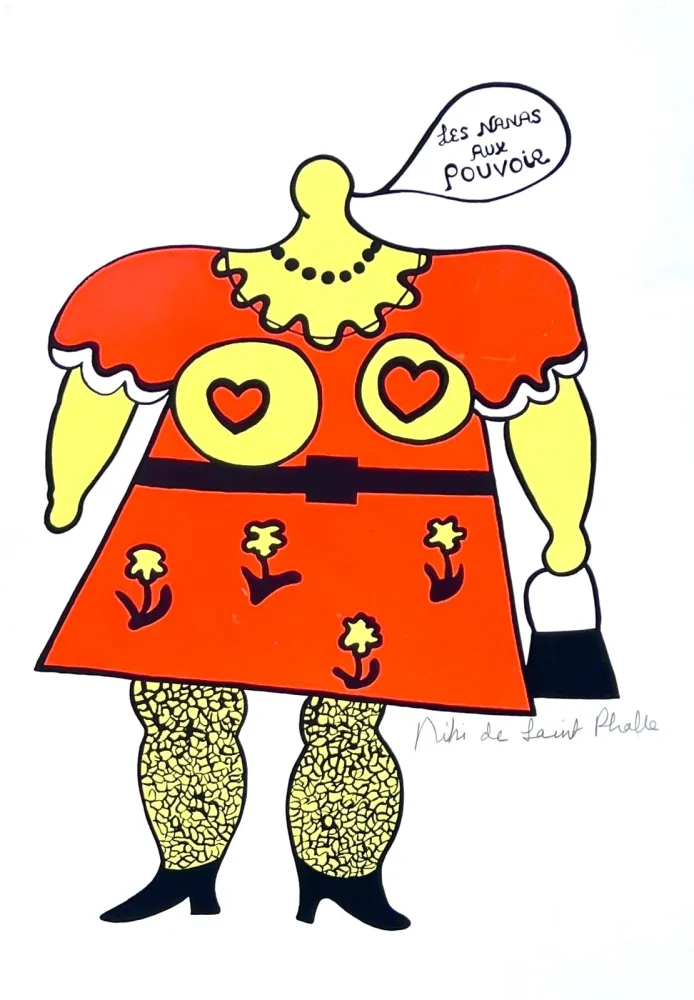 Serigrafia De Saint Phalle - Les Nanas aux pouvoir 