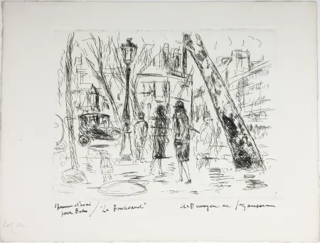 Água-Forte De Segonzac - LE BOULEVARD. Pour 