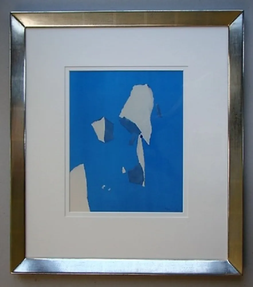 Estêncil De Stael - Composition sur fond bleu ciel