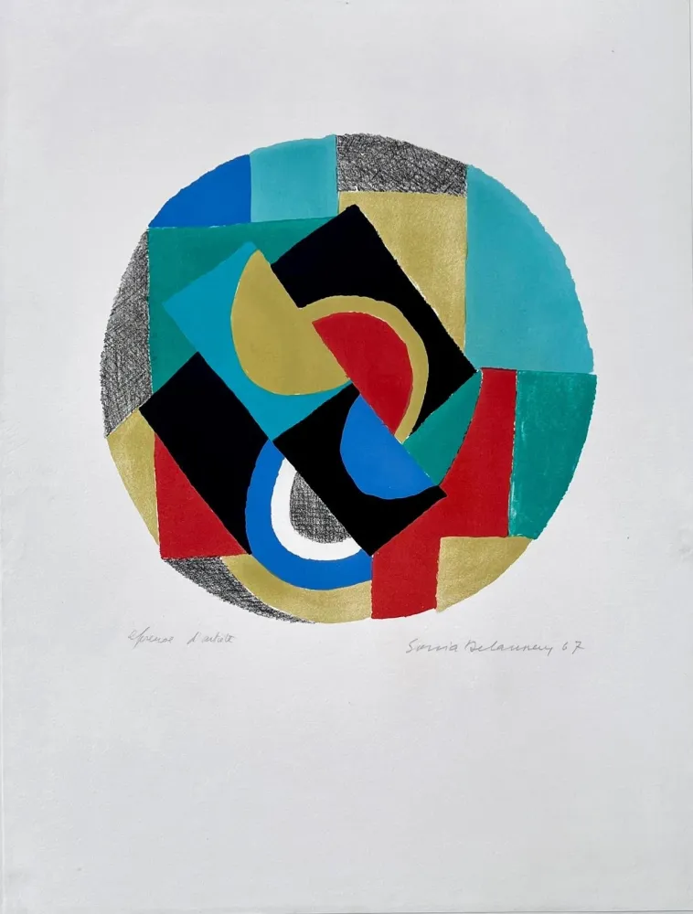 Litografia Delaunay - Cible II 