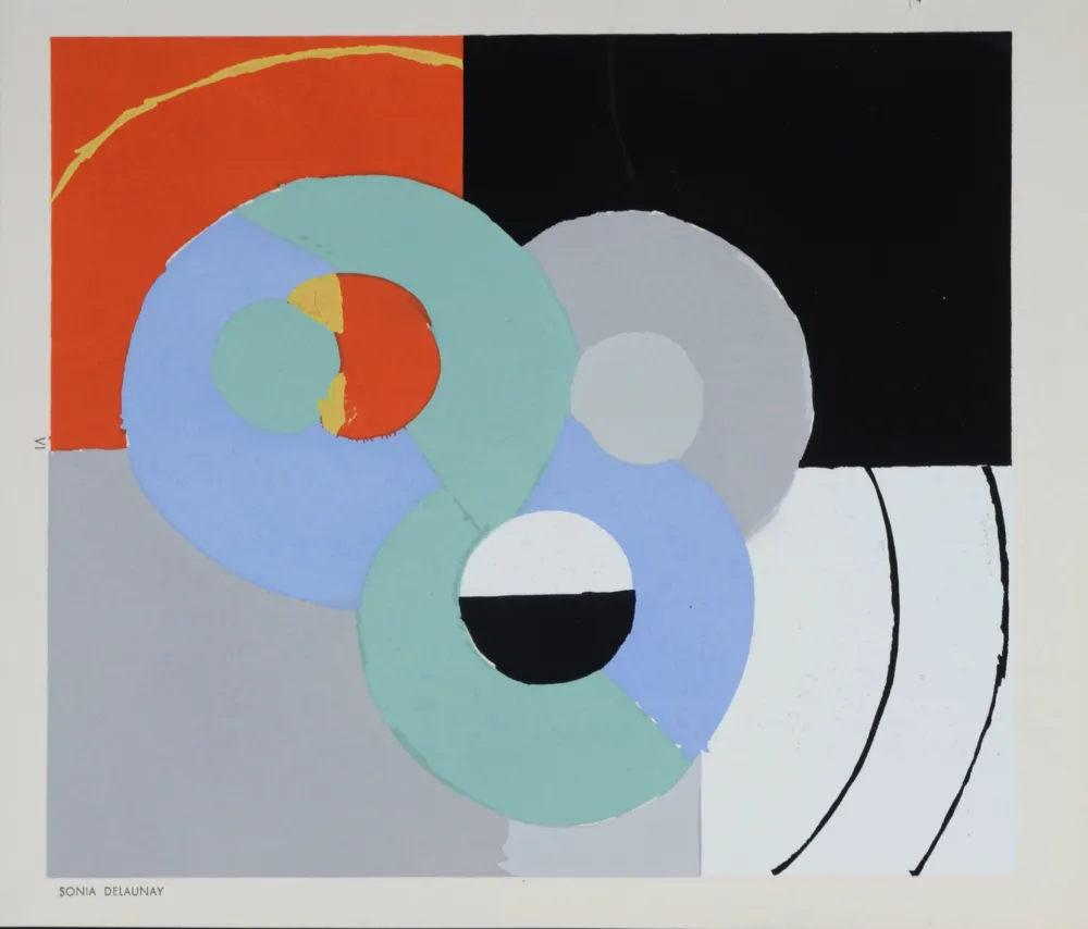 Estêncil Delaunay - Composition VI, 1952