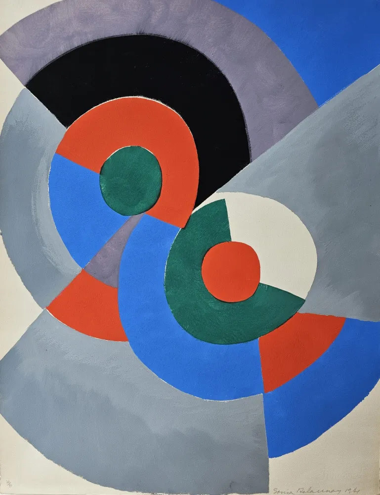 Estêncil Delaunay - Oésie de Mots Poésie de Couleurs. No 4