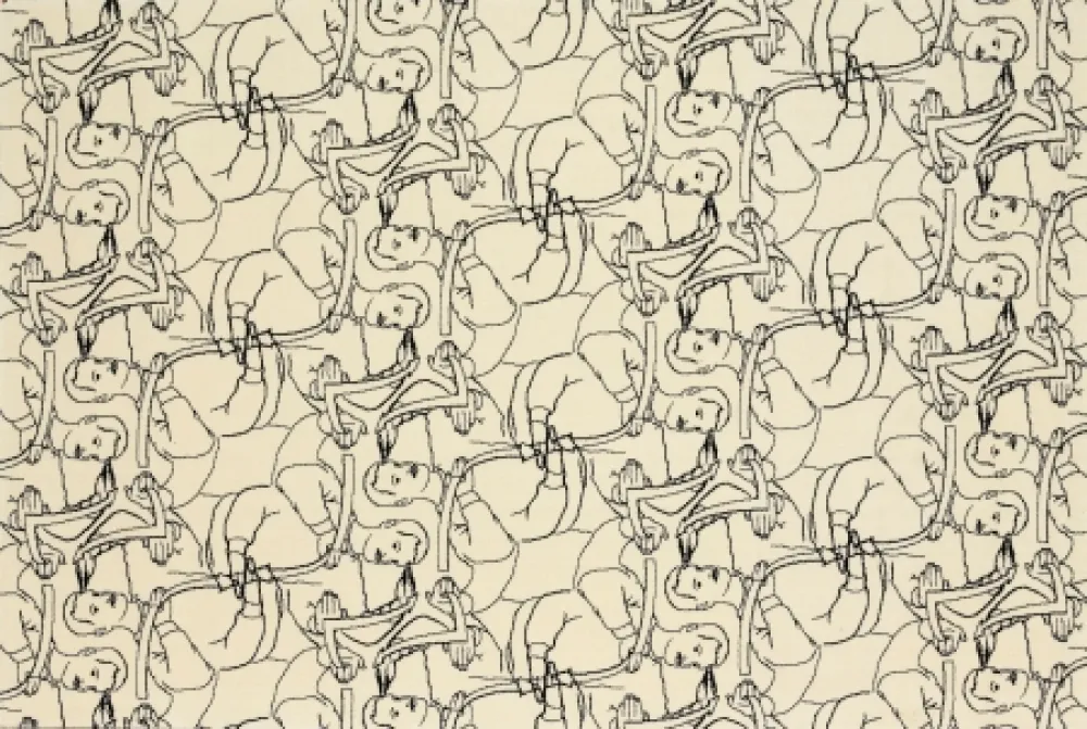 Litografia Dheedene - Octopus - White