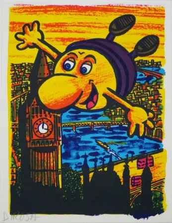 Litografia Di Rosa - Big Ben