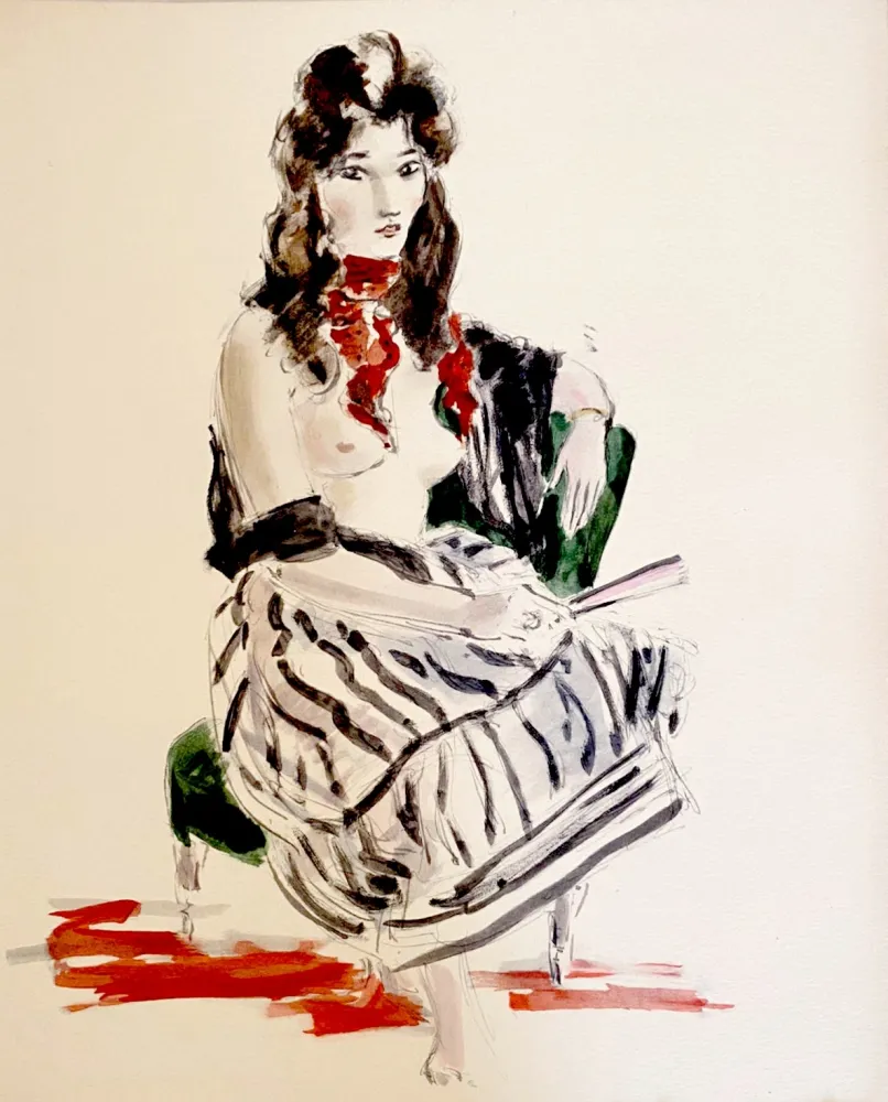 Litografia Dignimont - Paquita la gitane