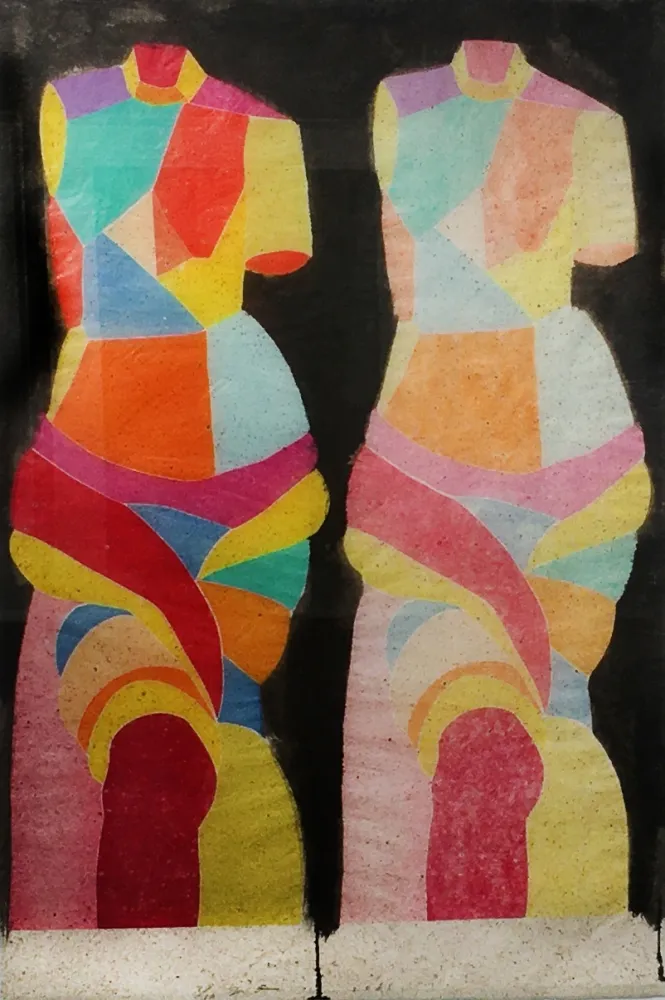 Xilogravura Dine - 2 Kozo Venuses