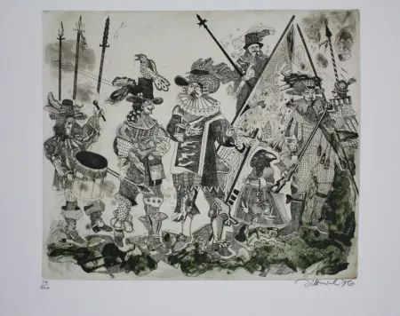 Água-Forte E Água-Tinta Dittrich - Schlacht