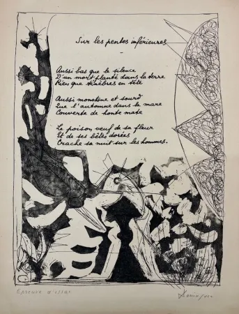 Água-Forte E Água-Tinta Dominguez - Sur les penles inférieures