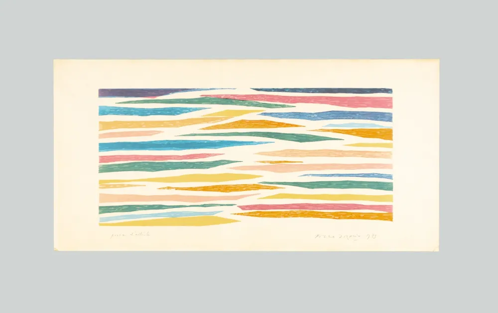 Litografia Dorazio - Senza titolo