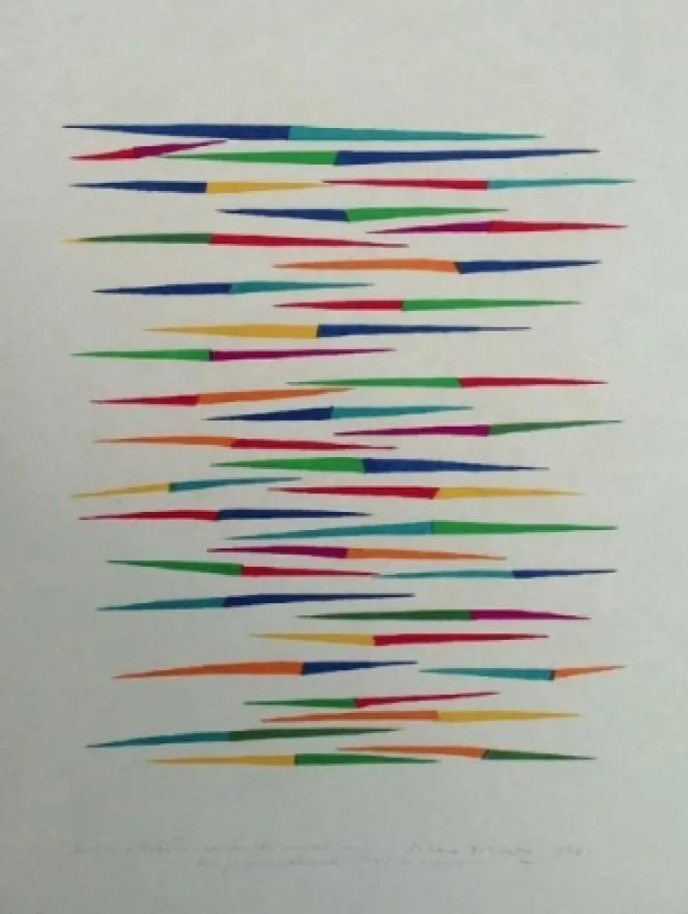 Litografia Dorazio - Senza titolo