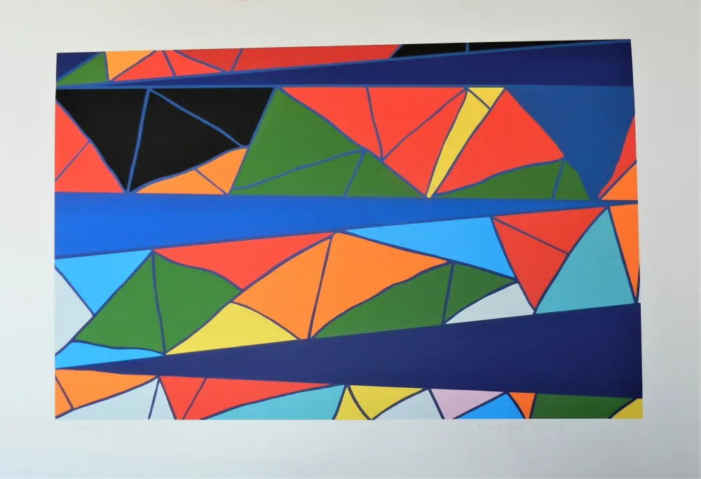 Litografia Dorazio - Senza titolo