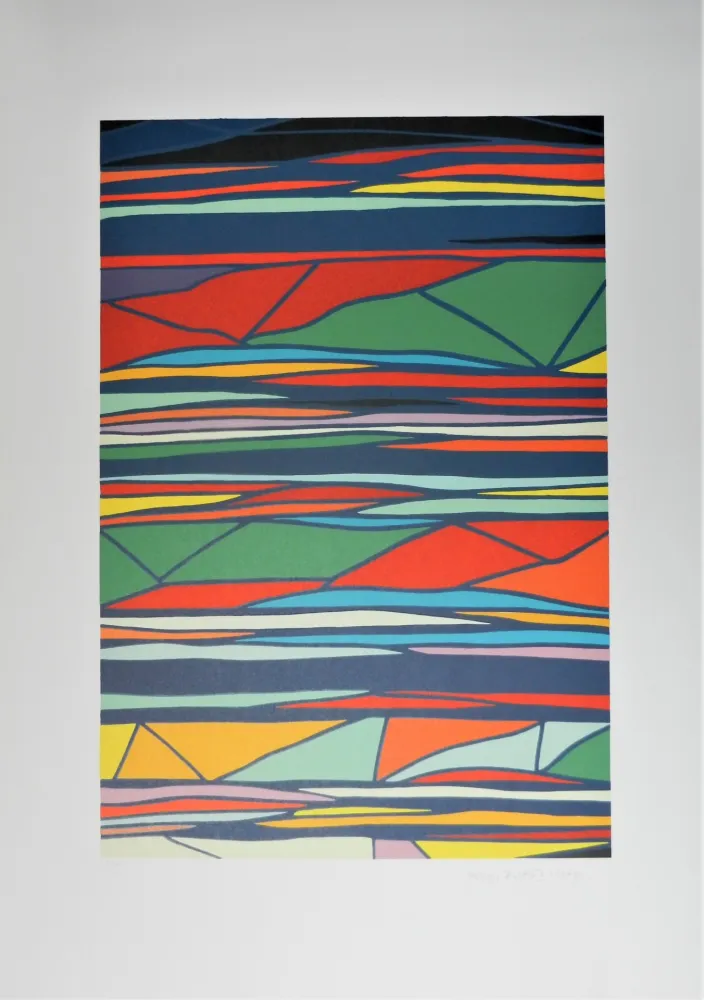 Litografia Dorazio - Senza titolo