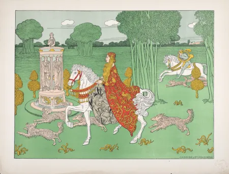 Litografia Doudelet - La Châtelaine, 1897