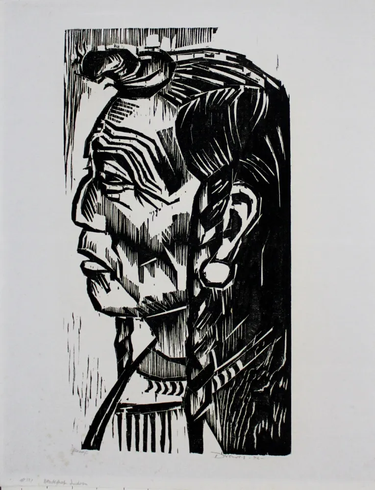 Xilogravura Drewes - Blackfoot