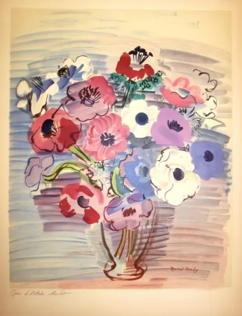 Litografia Dufy - Bouquet de fleurs