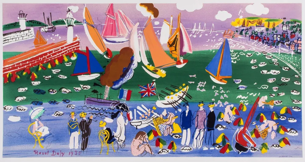 Litografia Dufy - LA BAIE DE SAINTE-ADRESSE (1935).
