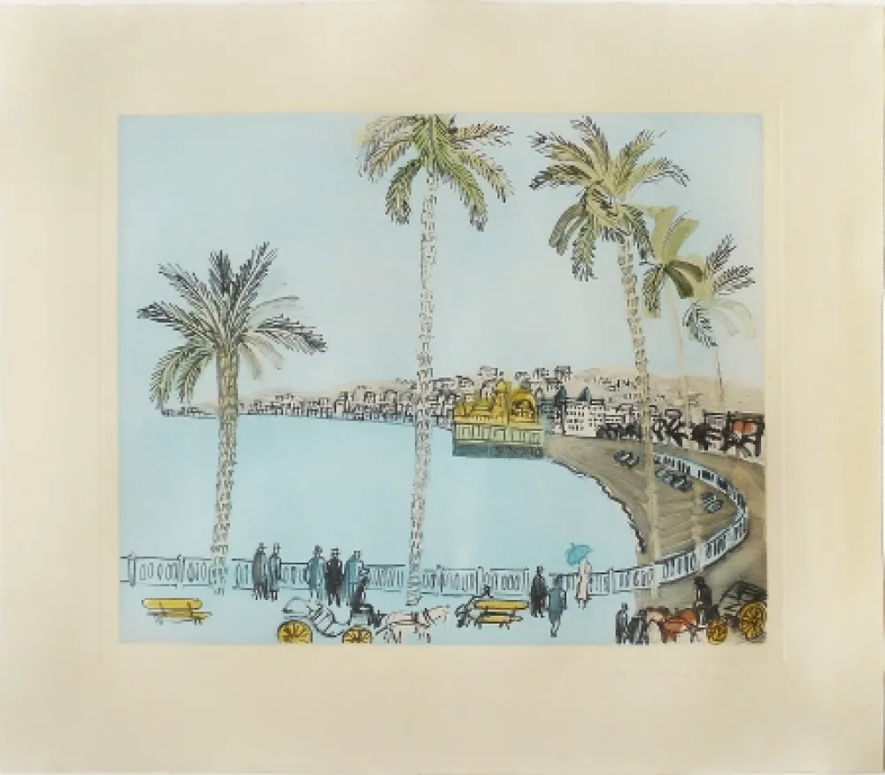 Gravura Dufy - La Baie des Anges à Nice