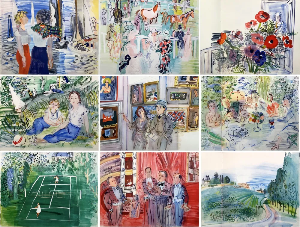 Livro Ilustrado Dufy - MON DOCTEUR LE VIN (19 aquarelles. 1936)