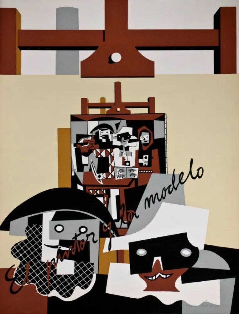 Serigrafia Equipo Cronica - El pintor y la modelo