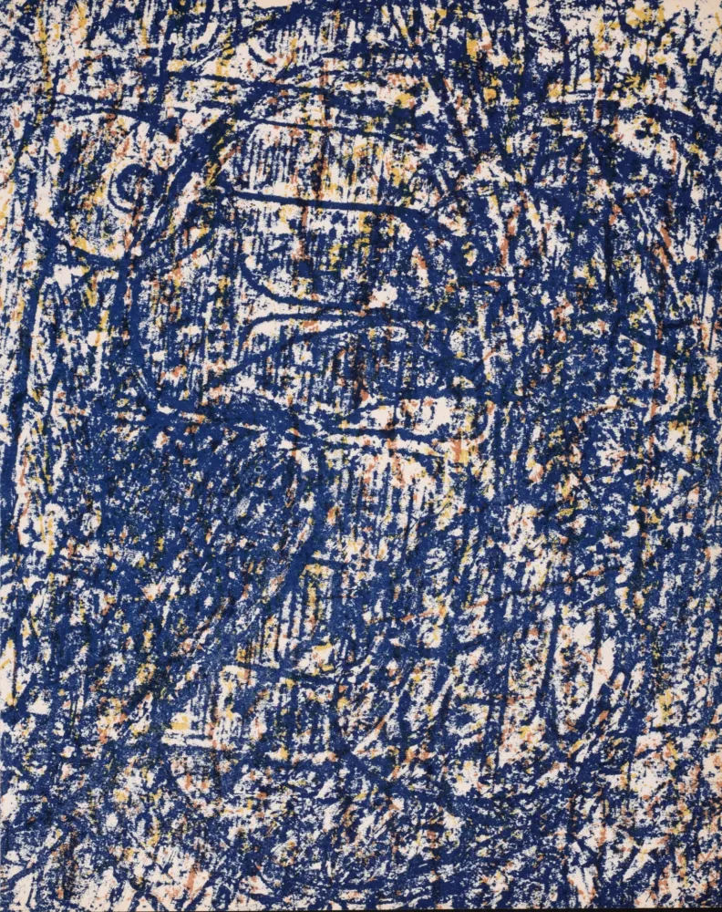 Litografia Ernst - ​​​​​​​La forêt bleue, 1962