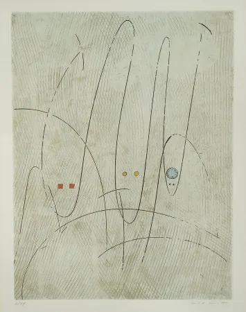 Água-Forte E Água-Tinta Ernst - Les Requins ou Trois requins en quête d'une victime