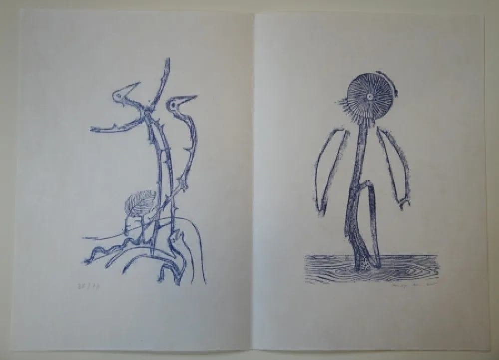 Livro Ilustrado Ernst - Max Ernst - Jean Tardieu. 24 Frottagen