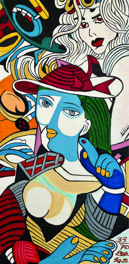 Gravura Erro - FEMME AU CHAPEAU