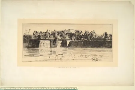 Ponta-Seca Faruffini - LE SACRIFICE EGYPTIEN D'UNE VIERGE AU NIL