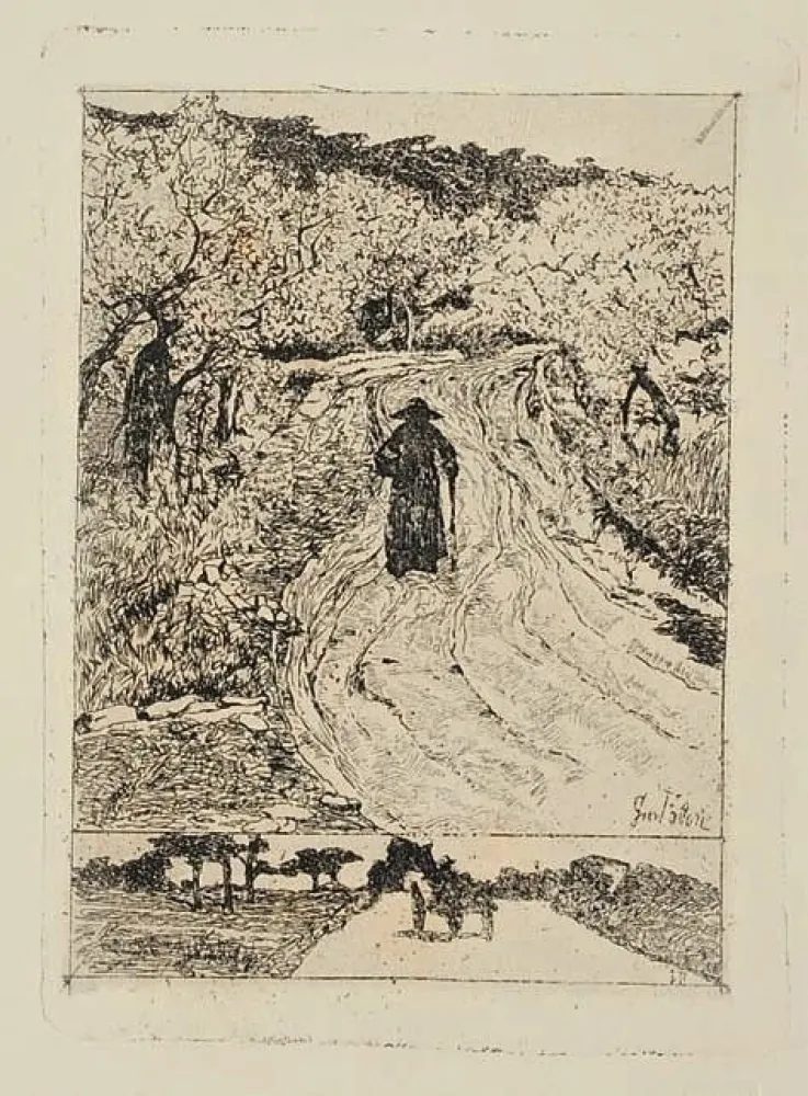 Água-Forte Fattori - Ritorno a casa