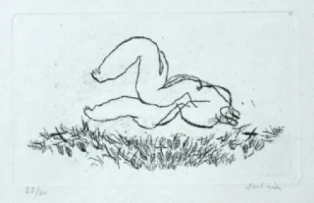 Água-Forte E Água-Tinta Fautrier - Alleluiah - Petit nu L