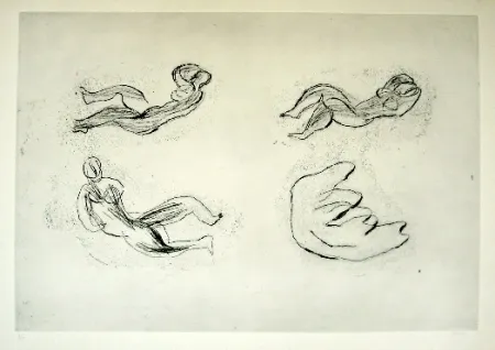 Água-Forte Fautrier - Naissance de la femme