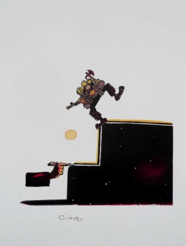 Litografia Ferzat - Lithographie originale / Original lithograph