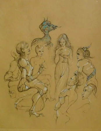 Gravura Fini - Solomonie la Possédée