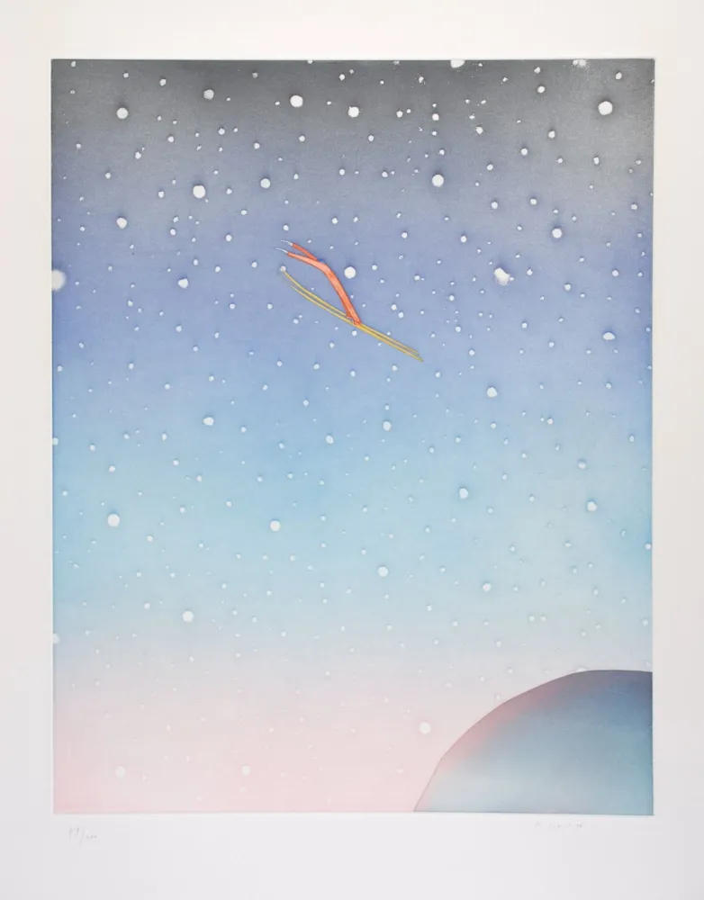 Água-Forte E Água-Tinta Folon - Le Saut - The Jump