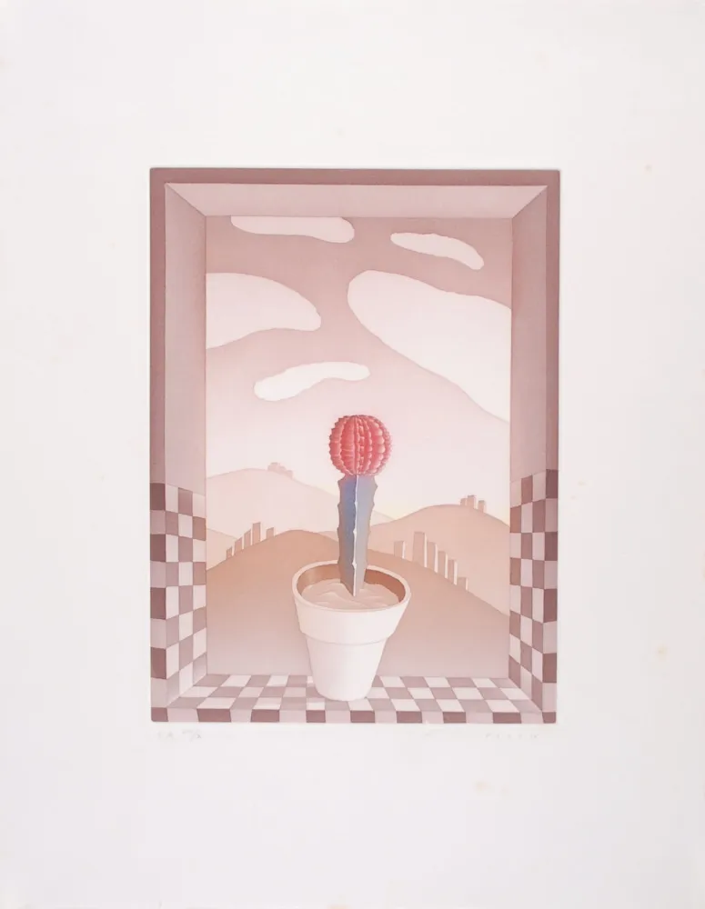 Água-Forte E Água-Tinta Folon - Une Fleur